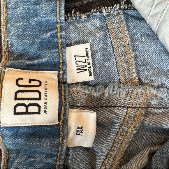 BDG Blue and Gray Jean Shorts - Picture 5 of 7